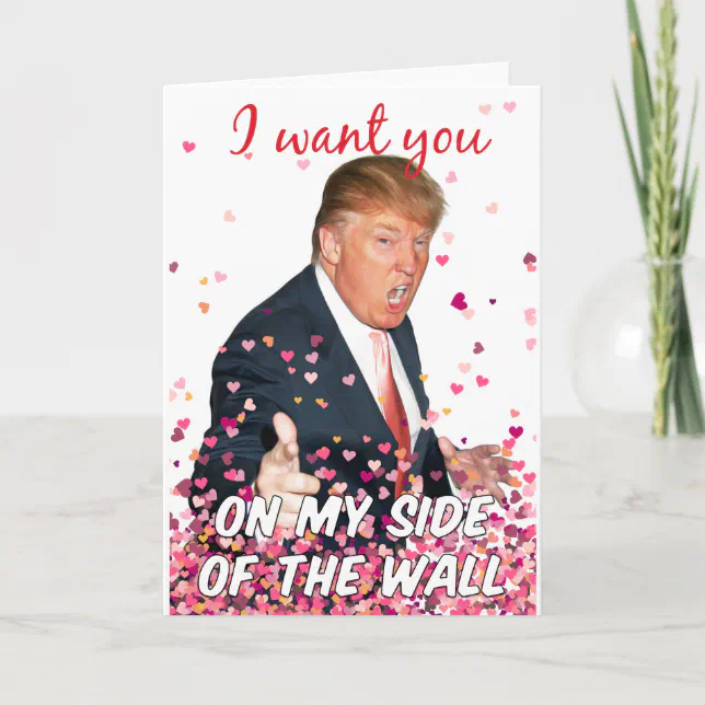 Romantic Trump Holiday Card | Zazzle