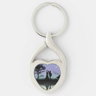 Romantic Twisted Heart Keychain