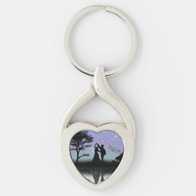 Romantic Twisted Heart Keychain (Front)