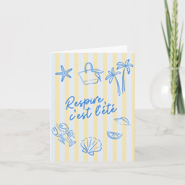Romantic Vacation Invitation Card for Couples (Front)
