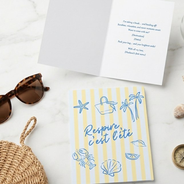 Romantic Vacation Invitation Card for Couples (Creator Uploaded)