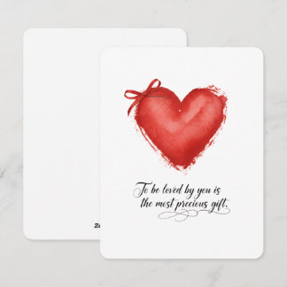 Romantic Valentine Card for Husband or Wife Love