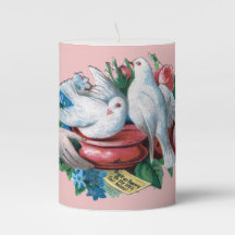 Romantic Valentine Doves and Roses