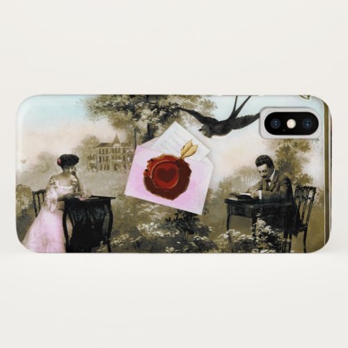ROMANTIC VALENTINE LETTER RED WAX SEAL iPhone XS CASE
