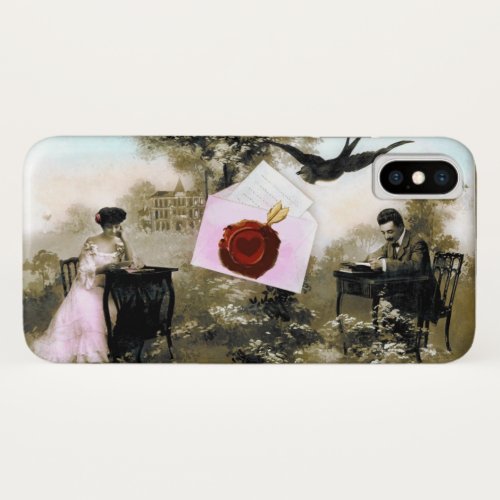 ROMANTIC VALENTINE LETTER RED WAX SEAL iPhone X CASE