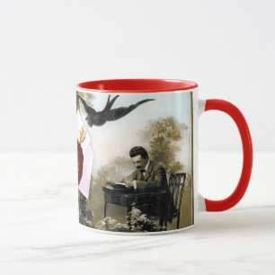 ROMANTIC VALENTINE LETTER ,RED WAX SEAL MUG