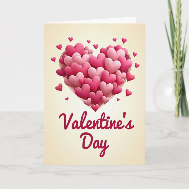 Romantic Valentine Love Card (Front)