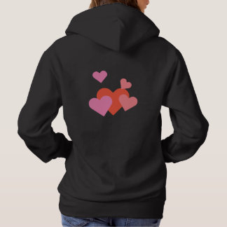 Romantic Valentine Love Hearts Design Hoodie