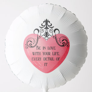 Romantic Valentine Pink Heart Balloon