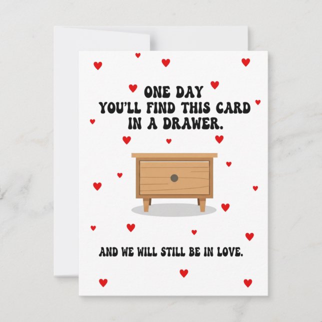 Romantic Valentine’s Day Card for Him or Her (Front)