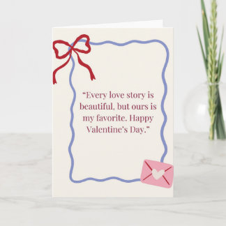 Romantic Valentine’s Day Greeting Card | Elegant L