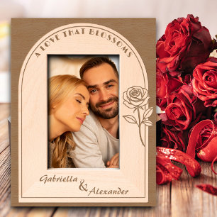 Romantic Valentine’s Gift for Couples - Rose Engraved Frames