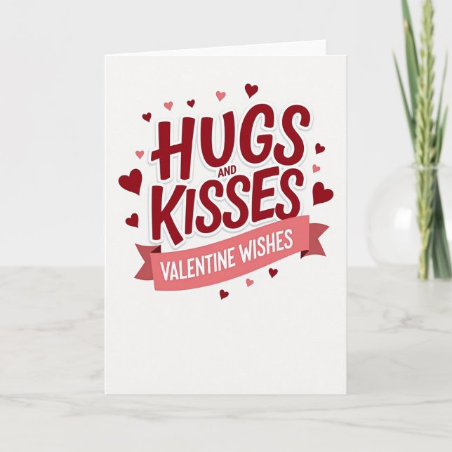 Romantic Valentine Wishes Card (Front)