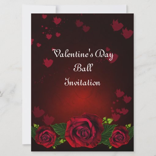 Romantic Valentine's Ball Invitation | Zazzle