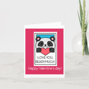 panda valentines bear