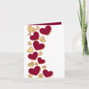 Romantic Valentine's Day Burgundy & Gold Heart Invitation