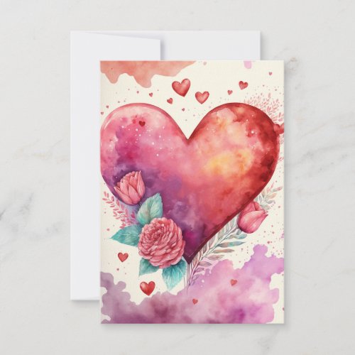 Romantic Valentines Day  Card