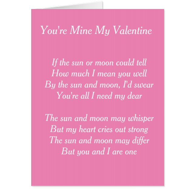 Romantic Valentine's Day Card (Front)