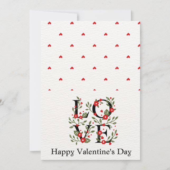 Romantic Valentine's Day Card for Your Loved One (Front)