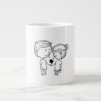 Romantic Valentine's Day Couple Clipart Mug