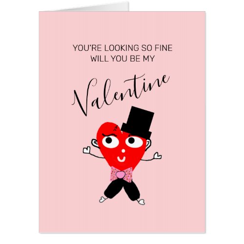 Romantic Valentines Day Girlfriend Big Card