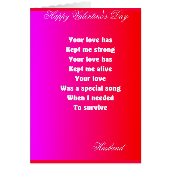 romantic valentine's day greetings cards husband