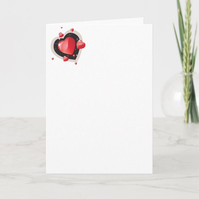 Romantic Valentines Day Holiday Card (Front)