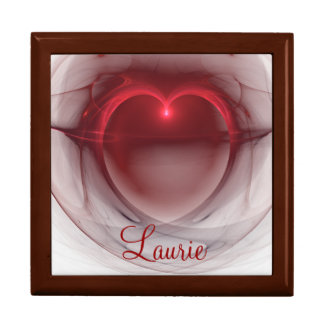 Romantic Valentine's Day Lighted Heart Art Keepsake Box