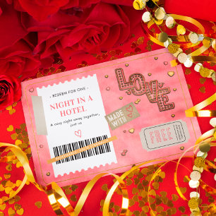 Romantic Valentine's Day Love Couples Hotel Coupon