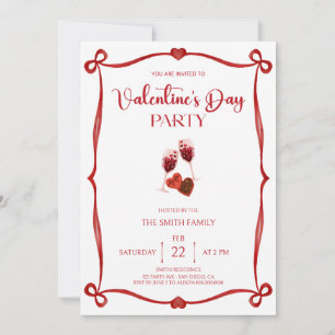 Romantic Valentine's day party Invitation