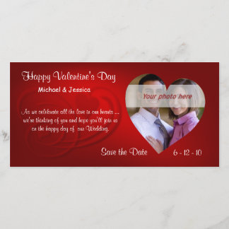 Romantic Valentine's Day - Save the Date Photocard