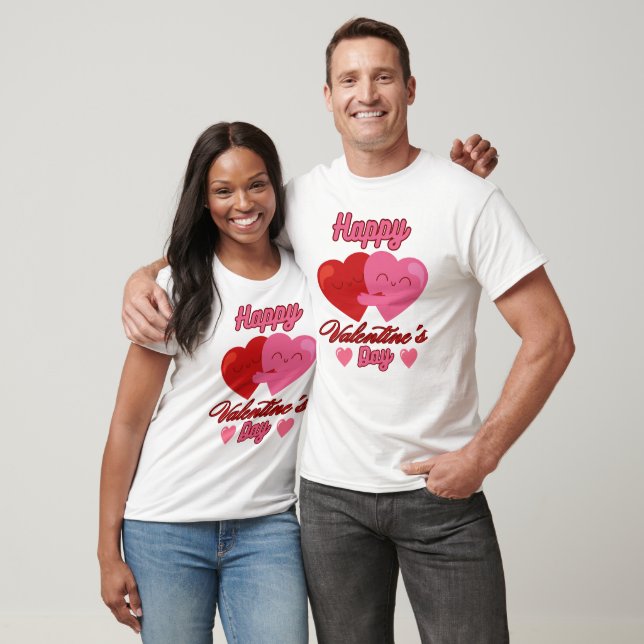Romantic Valentine's Day T-Shirt Design (Unisex)