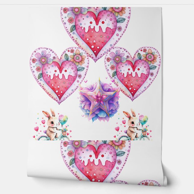 Romantic Valentine's Day Wallpaper - Love-Themed (Unrolling)