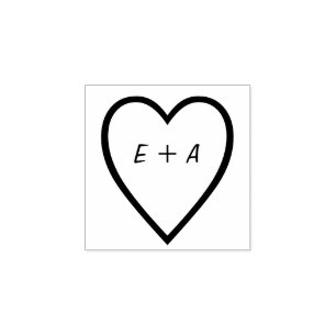 Romantic Valentines Decor Custom Text Rubber Stamp