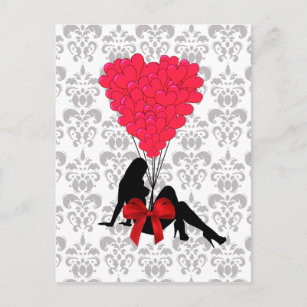 Romantic Valentines design Holiday Postcard