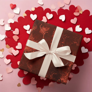 Romantic Velvet  Rose Valentine's Day  Wrapping Paper