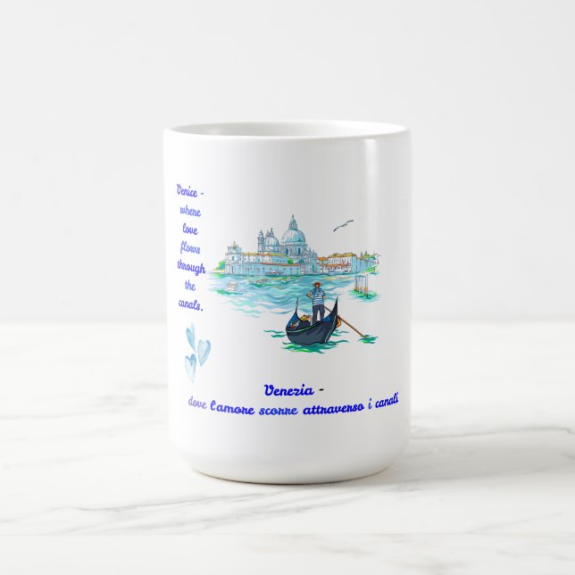 Romantic Venice Landscape  Coffee Mug (Center)
