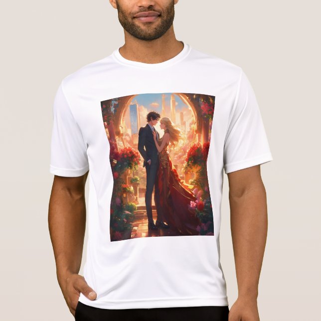 "Romantic Vibes: Men's T-Shirt" T-Shirt (Front)