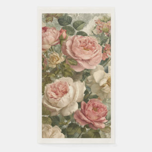 Romantic Victorian Rose Vintage Paper Guest Towels