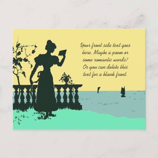 Romantic Victorian Style drawing Postcard (Front)