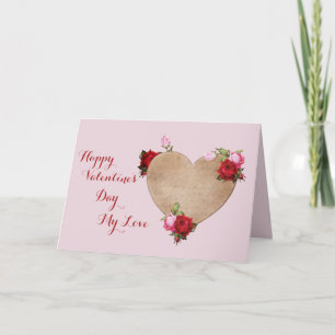 Romantic Victorian Valentine's Day Card