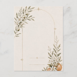 Romantic Vineyard Wedding Stationery Invitation Postcard