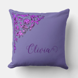Romantic, Vintage, Antique Personalized Throw Pillow