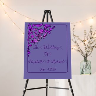 Romantic, Vintage, Antique Purple Wedding