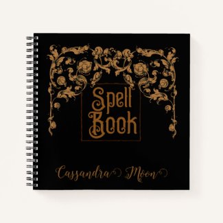 Romantic, Vintage, Antique Spell Book