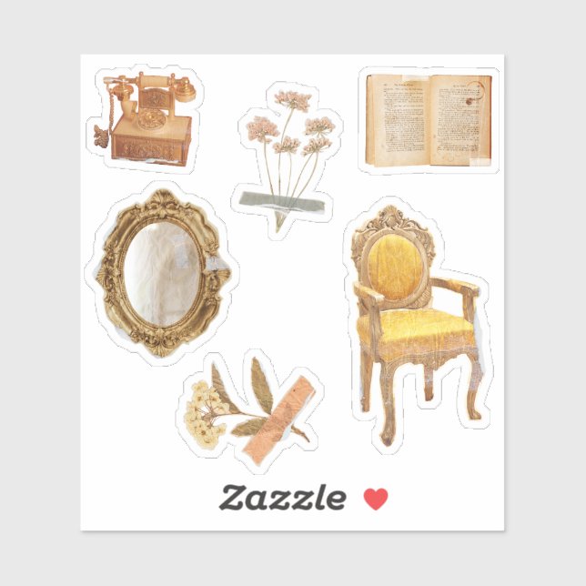 Romantic Vintage Antiques Planner Sticker Sheet (Sheet)