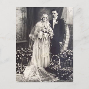 Romantic Vintage Bride and Groom Cards and Gifts