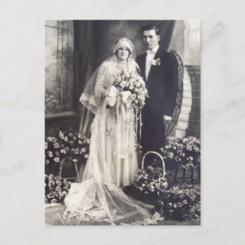 Romantic Vintage Bride and Groom Cards and Gifts