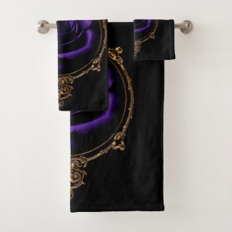 Romantic, Vintage Goth Purple Roses 