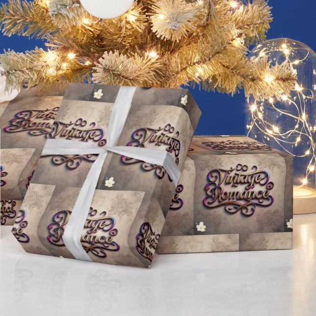"Romantic Vintage Nights" Wrapping Paper (Holidays)